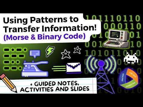 Using Patterns to Transfer Information! Morse, Binary Code & Digital Communication 4-PS4-3 📡🔢🕵️