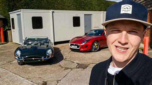 Convertible Jaguar E-Type: Can you handle driving in the rain?