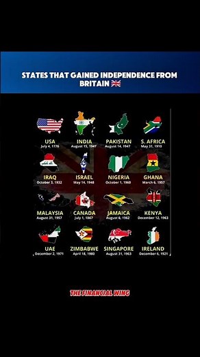 🇬🇧Former British Colonies That Gained Independence🌎