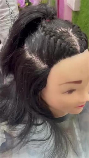 Engagement HairStyle for Short Hair || Stylish best Ponytail #youtubeshorts #hairstyle #shorts #yt