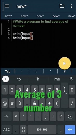 LEVEL-2 | 5. Program to find average of three number in python | Average of number | By TRS
