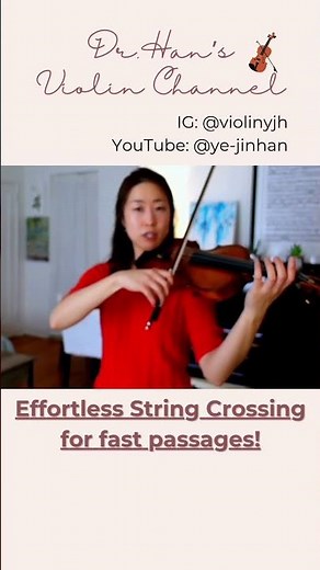 Master Smooth String Crossings In Fast Passages #violinpractice #violintechnique #violintuto #shorts