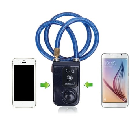 Keyless BT Motorcycle Lock, Anti Theft Motorcycle Lock, IP44 Water Proof Alarm Cable Lock with Alarm APP, Unlocking Vibration Alarm, Smart Lock for Outdoor Bike Security - Walmart.ca
