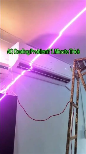 AC Service Trick 🔧 | Split AC Repair #shorts#shorts #acrepair #acservice #hvac #airconditioner