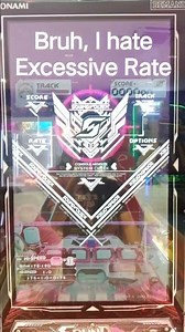 Don't choose excessive rate in sound voltex exceed gear