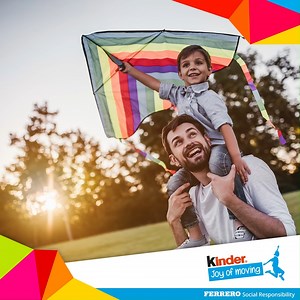 1.8M views · 13K reactions | 嬨 Let's Soar Together! ️✨ Kite flying is the perfect parent-child adventure that takes you to new heights! Watching the eyes of your children light up as their colorful kite dances in the sky is pure magic.  It's a moment of connection, joy, and the simple pleasure of being active together. #KinderJoyofmoving #letjoywin #kinder #SocialResponsibility #ActiveFamily #Parenthood #FamilyFun #Kite | Kinder | Facebook