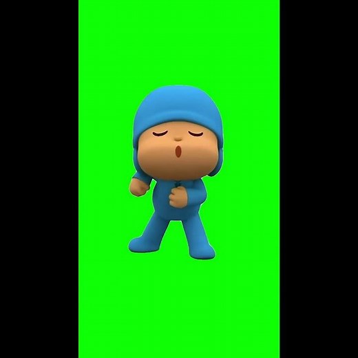 Pocoyo Dance Greenscreen HD 60fps