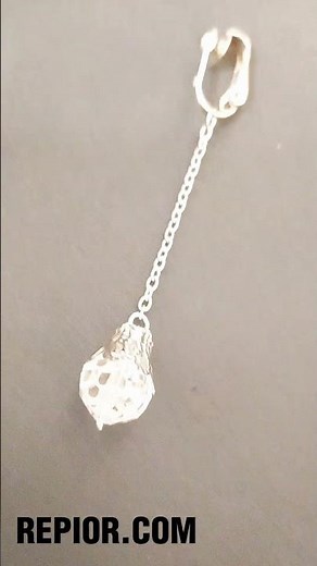 Non Piercing Clit Clip with Dangle Crystal. Labia Clamp Intimate Jewelry for women