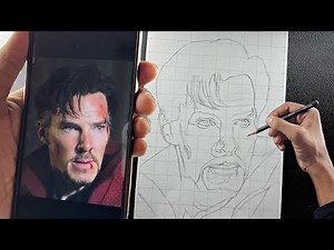Doctor Strange Drawing , Multiverse of Madness | Outline Tutorial