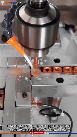 Innovation Automatic Tapping Machine for Precision Thread Formation in Metal Components #tech
