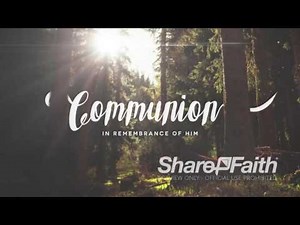 Easter Background: Easter Sunday Forest Communion Video Loop