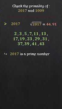 2017 Prime or Not? Find Out #maths #primes