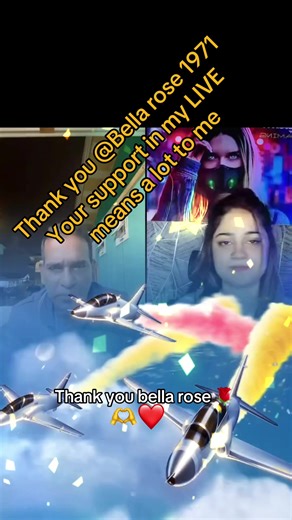 Bella rose 1971, thank you for the incredible support in my LIVE! I will keep creating better LIVE content!@Bella rose 1971 #tiktoklive #livehighlights #livegift #flyingjets #futureencounter