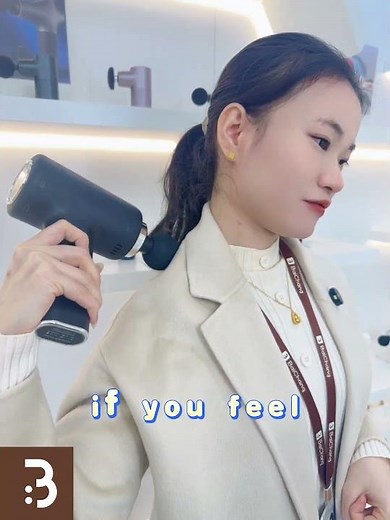 Novel Massage Gun Wave Wheel Rechargeable Cordless Deep Tissue Vibration Infrared Muscle Massage Gun