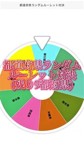 都道府県ランダムルーレット対決【Part39】