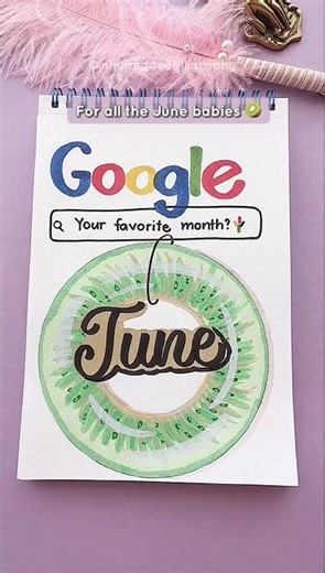 June Notebook Frontpage — Happy Birthday to All June Babies 🥝 #nhuandaocalligraphy #frontpage