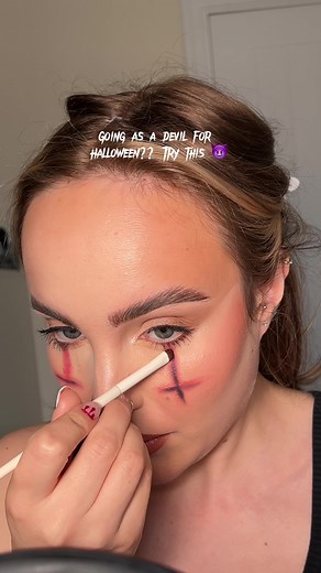Easy Devil Makeup Tutorial for Halloween Costume POV