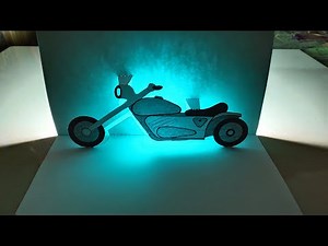 Bike pop up card / motorcycle pop up card / 3D bike
