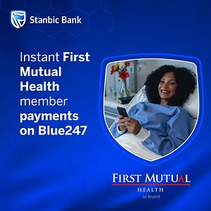 Paying your First Mutual Health contributions is now faster than ever with Stanbic Bank. Simply *dial 247# or open the Blue247 App to make your payments quickly and securely. | Stanbic Bank Zimbabwe