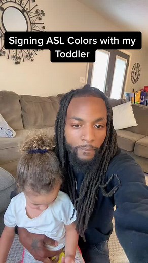 Signing ASL Colors with my Toddler