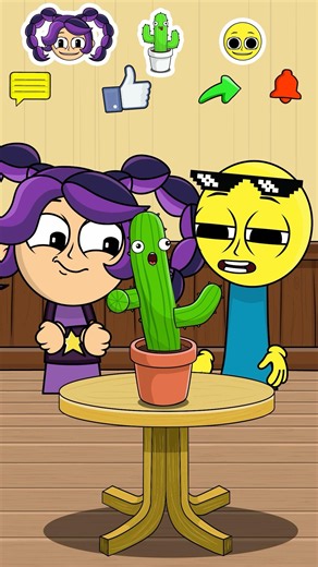 Lilly Lovebraids and Noob vs Cactus. Who wins?😱 #poppyplaytime #sprunki #battle