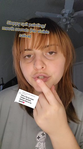 Sloppy Spit Painting Mouth Sounds ASMR - Low Quality Lofi Session