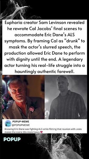 Euphoria creator Sam Levinson revealed he rewrote Cal Jacobs' final scenes to accommodate Eric Dane