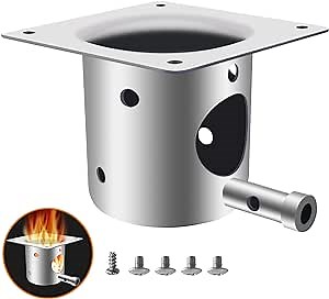 Fire Burn Pot Replacement Parts for Traeger and Pit boss Pellet Grill Burner (Silver)