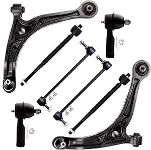 SCITOO 8pcs Front Suspension Kit Lower Control Arm with Ball Joint fit 2002-2004 for Honda Odyssey Sway Bar Link Inner Outer Tie Rod End