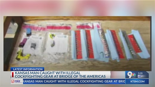 Kansas man caught with illegal cockfighting gear at BOTA