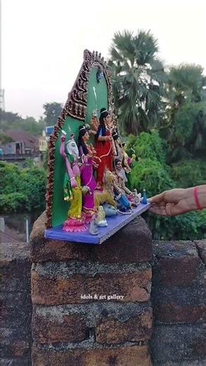 miniature Durga complete look🌸😍❤️ #durgapuja
