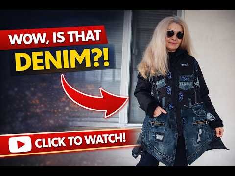 How To Sew&Style Quilted Denim Jacket/DIY Tutorial #sewingtutorial #sewingtips #fashion