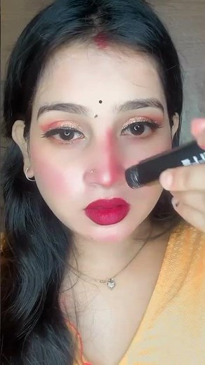 How to apply contour stick #contourtutorial #contouringhack #nose contouring