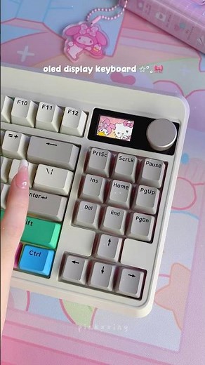 OLED display keyboard ✨ XVX M87 pro #aesthetic #kawaii #keyboard #shorts #setup