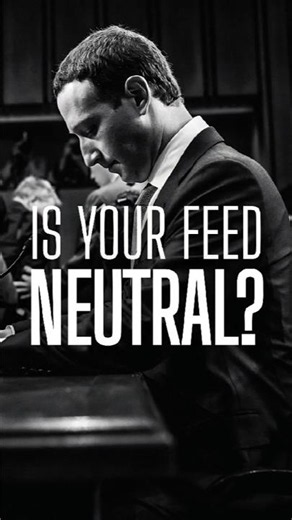 Is Your Feed Neutral? | #edit #markzuckerberg #facebook #meta #socialmedia #algorithm #feedshorts