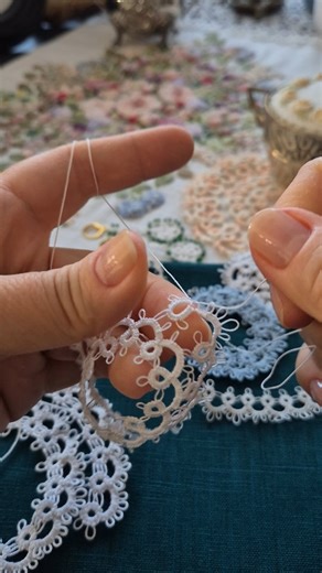 💎Needle #tatting for frivolite lace. | Sina Crafts