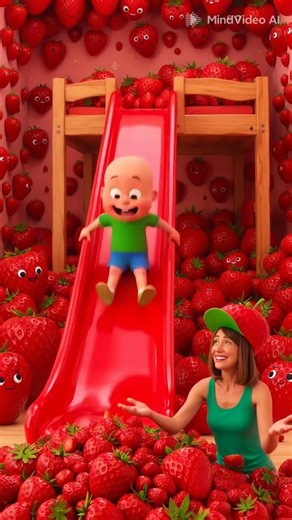 The ULTIMATE Strawberry Splash! 🍓💦 #satisfying