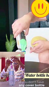 Balloon Water Bottle Hack!Never Spill Again #BottleHack #LifeHack #DIYTips #WaterBottle #CleverTrick | Happy life img