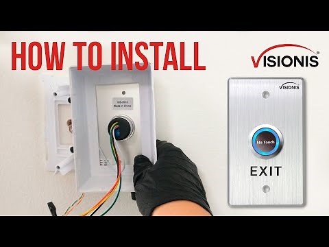 🛠 How to install the VIS-7013 Indoor No Touch Request to Exit Button with Time Delay and LED Light