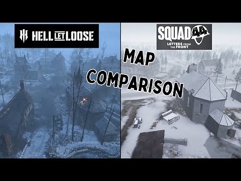 Hell Let Loose & Squad 44 Map Comparison From 3 Different Perspectives (Foy, Carentan)