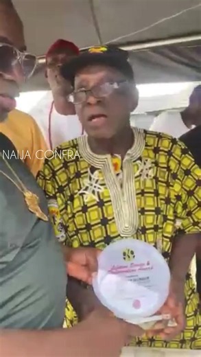 One of the Founding Fathers of the NBM (Aye/Black Ax£) cult group can be seen with the NBM national head, Hope Aliyu, at the recently held convention/summit of NBM Faction 1 in Lagos State. In the video, the Founding Father can be heard expressing support for Hope Aliyu, stating that the April convention held by NBM Faction 2 in Asaba, Delta State, is not the legitimate one. The NBM cult group is heavily divided today due to the works of their former leader, Ese Kakor (Ring Light Kpoi), who help