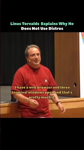Why Linus Torvalds Does Not Need Linux Distros #shorts #linux #programming #distro