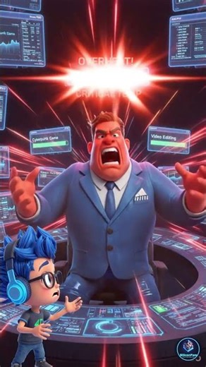 DADDY CPU IS MELTING! 🔥 AIO to the rescue! #SiliconFam #techhumor