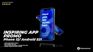 Inspiring App Promo |  Mobile App Promo Kit | 3d Mobile Mockup | App Demo Video | Phone 14 | Android