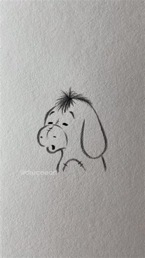 Drucee Art | How to Draw Cute Things on Instagram: "Cute Things to Draw When Bored - day 272 . . How to Draw Cute Eeyore . . #eeyore #kitten #cute #draw #cutethings easy sketch tutorial artist artidea artistofinstagram howtodraw beginner kawaii fyp druceeart art drawing"