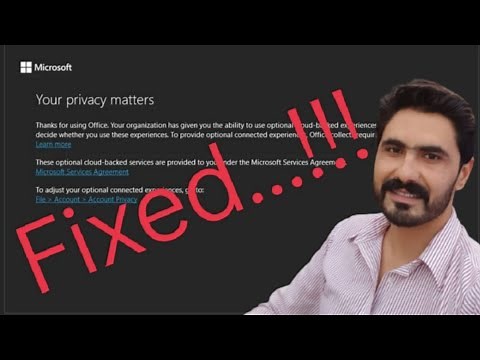 How to get rid of Privacy Matters Popup in Office 365 Desktop Applications