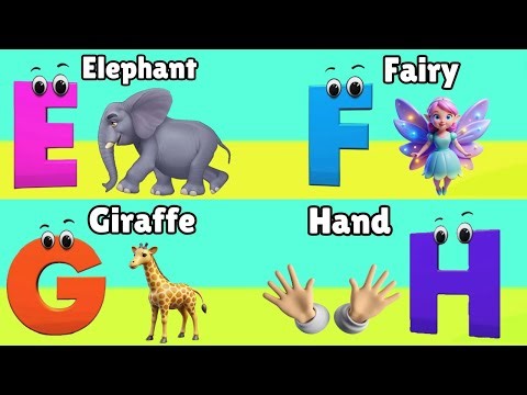 The ABC Phonic Song - Toddler Learning Video : "A is for Apple a a Apple, B is for Baby b b Baby"