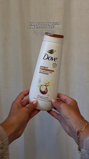#DovePartner @Dove Beauty & Personal Care Why choose when you can have both? 🤍 Dove Pamper Shea Butter Vanilla Body Wash gives me 24-hour lotion-soft skin and a scent that lasts all day✨ Grab yours now at Walmart! #DoveBodyWash