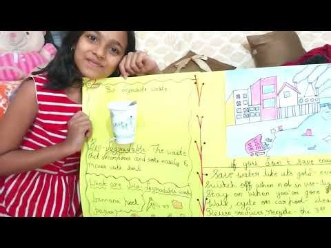 School Project | Save Environment | Biodegradable waste vs nonbiodegradable waste | save earth