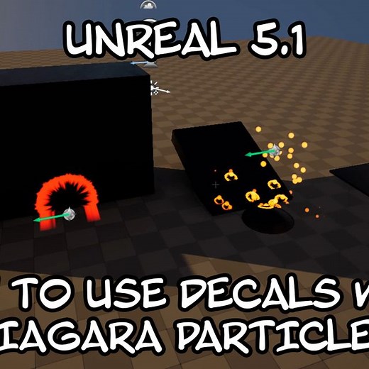 Unreal 5.1 tutorial: Using decals with Niagara particles | Community tutorial